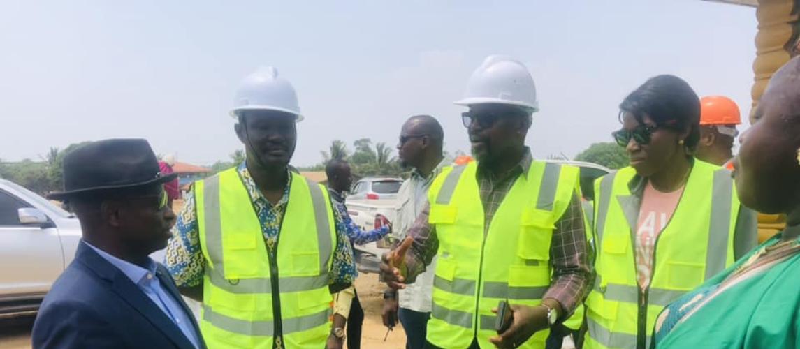 Minister Roland Layfette Giddings and Team Undertake Validation of Standard and Quantity of Existing Road Constructions in Montserrado