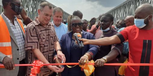 PROGRAM MARKING THE TURNOVER OF THE DU-RIVER BRIDGE